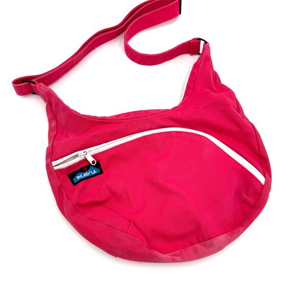 KAVU Sydney Pink Sling Satchel Handbag - Picture 1 of 7